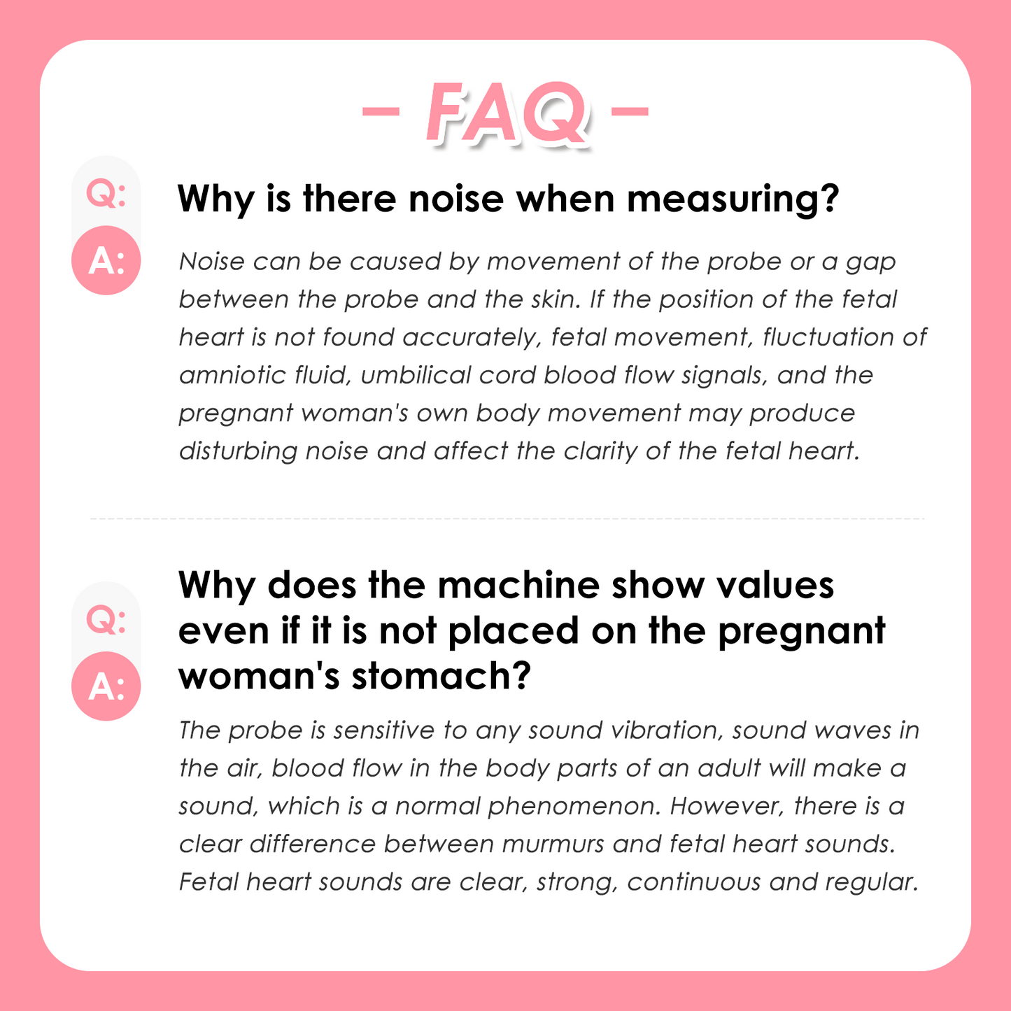 Home Doppler Fetal Monitor Integrated portable design