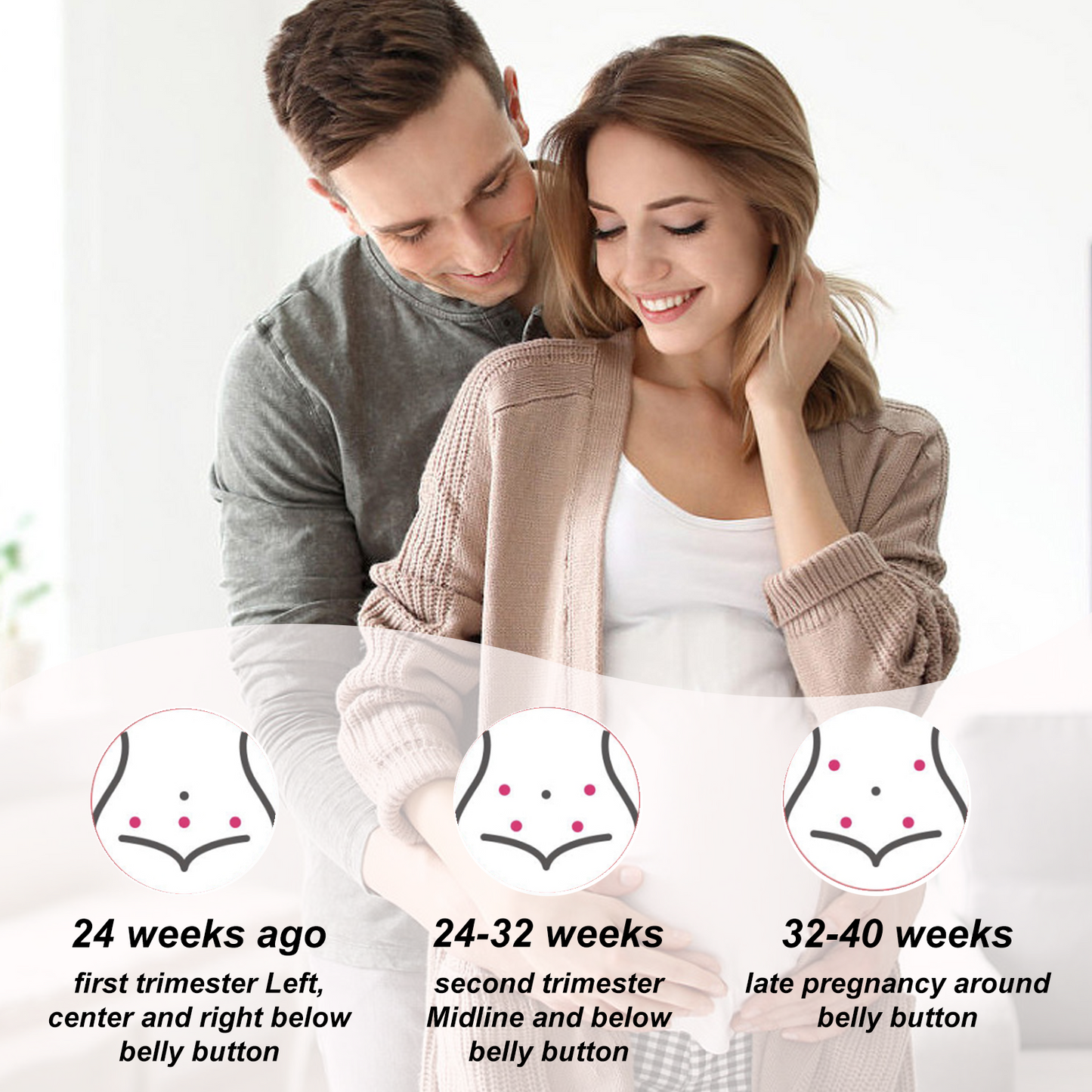 Fetal doppler for Home Use, Portable Health Assistant, High Definition Display