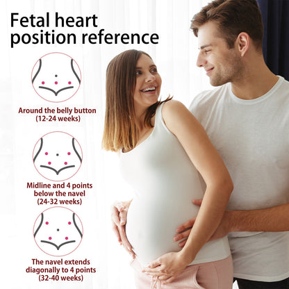 Fetal doppler for Home Use, Portable Health Assistant, High Definition Display
